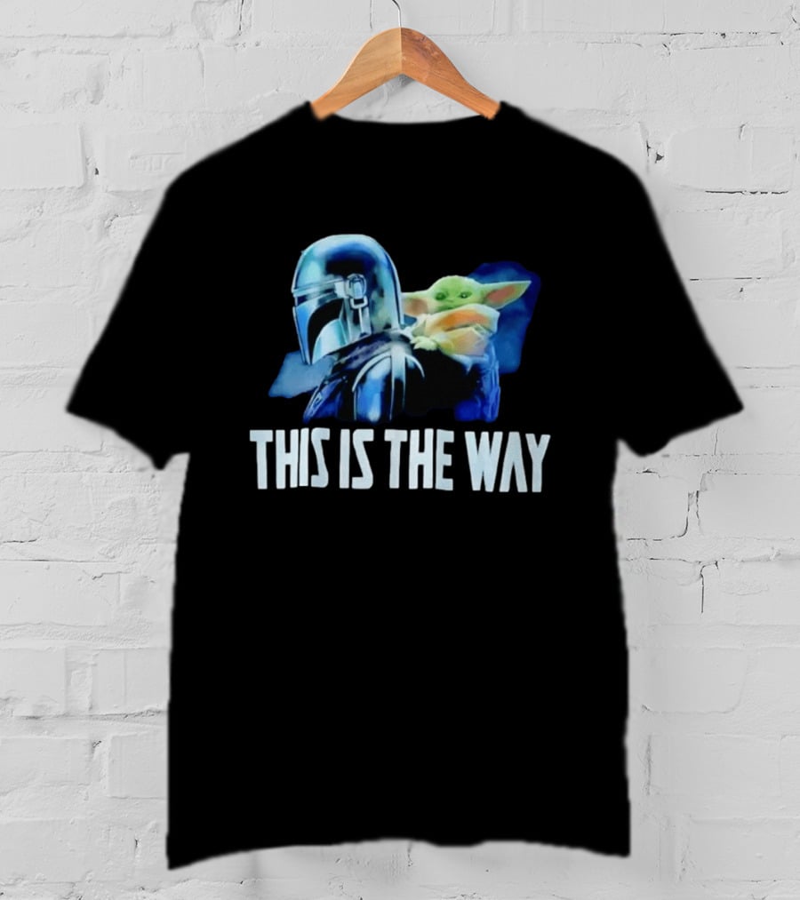 Mandalorian Helmet Grogu This Is The Way Star Wars Iconic Duo T-Shirt