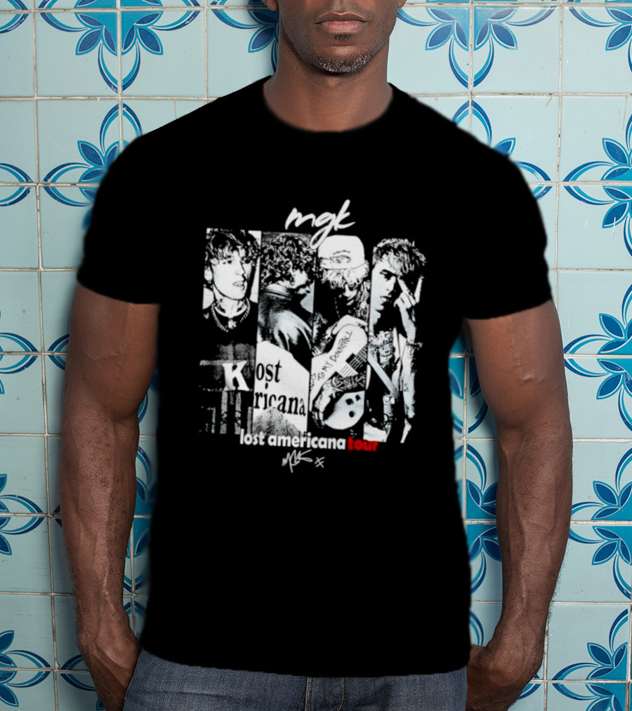 MGK Machine Gun Kelly Lost Americana Tour Guitar 2023 T-Shirt