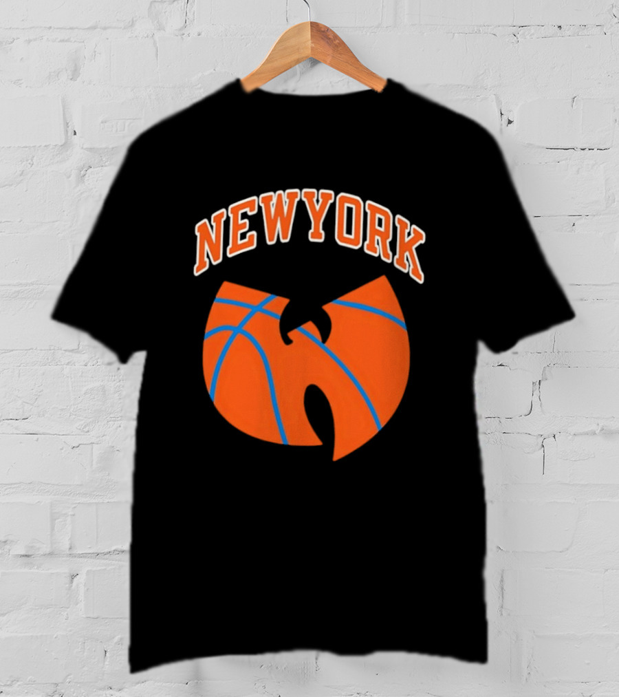 New York Basketball Wu Tang Clan Iconic Sports Fusion T-Shirt