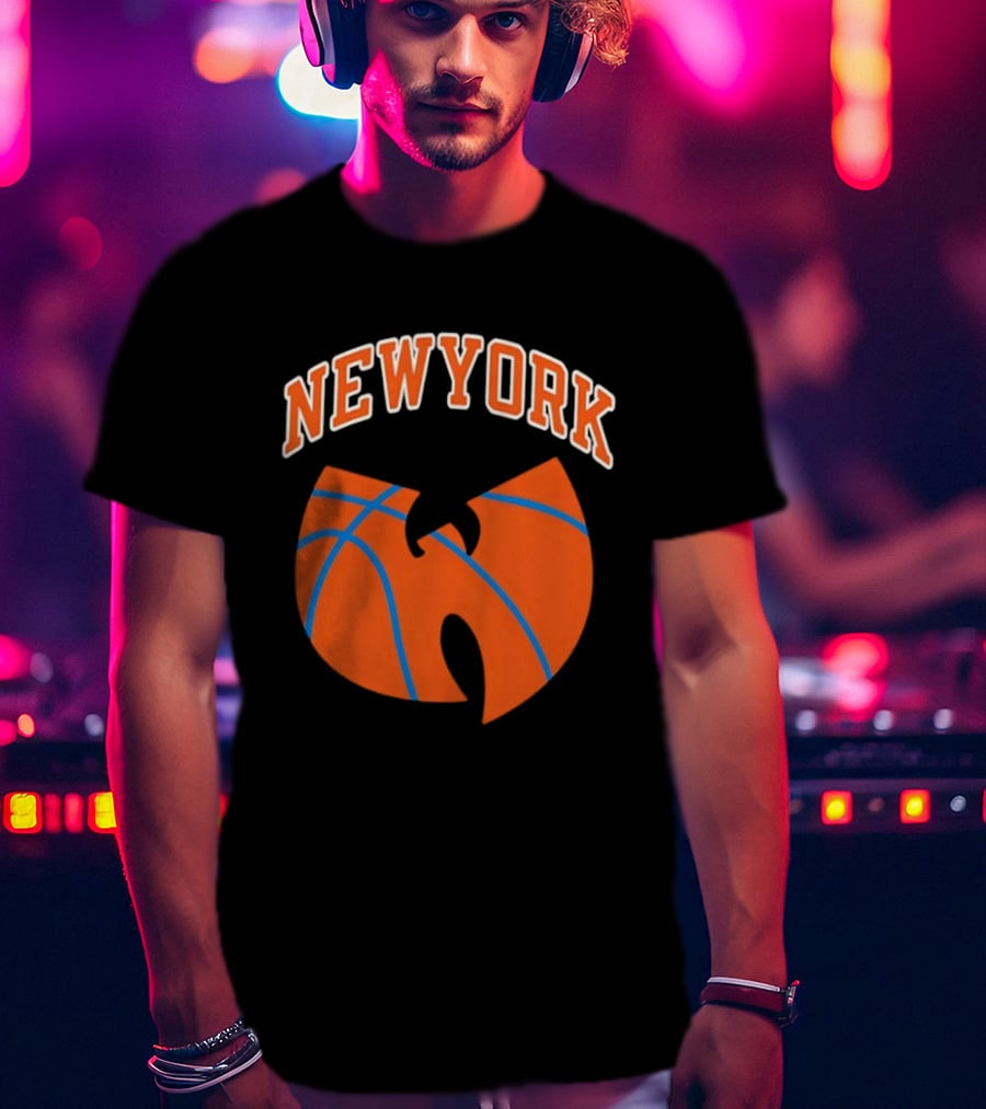 New York Basketball Wu Tang Clan Iconic Sports Fusion T-Shirt