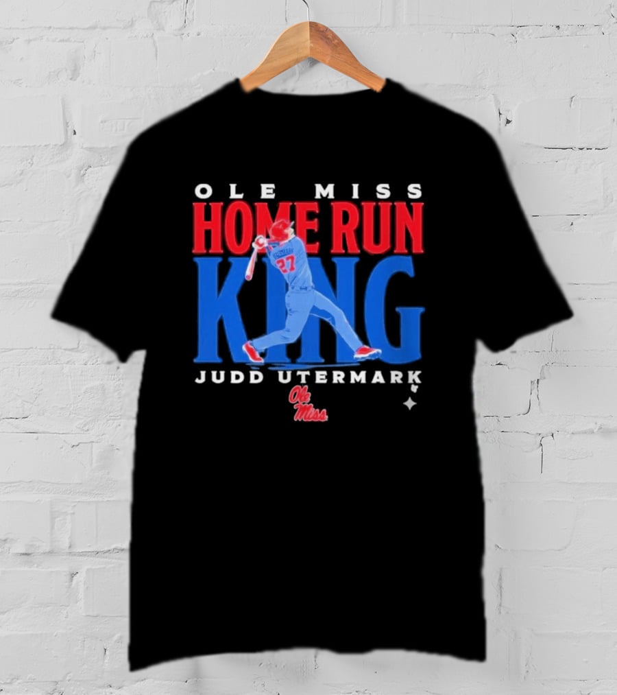 Ole Miss Home Run King Judd Utermark 27 T-Shirt