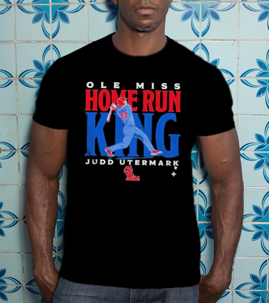 Ole Miss Home Run King Judd Utermark 27 T-Shirt