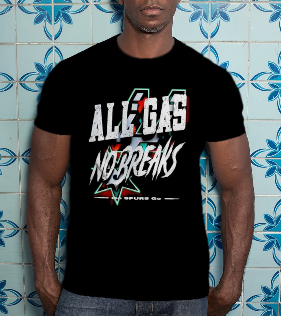 San Antonio Spurs All Gas No Breaks NBA 2023 T-Shirt