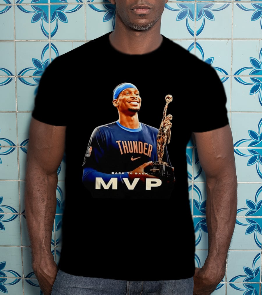 Shai Gilgeous Alexander Back To Back MVP Oklahoma City Thunder 2026 T-Shirt