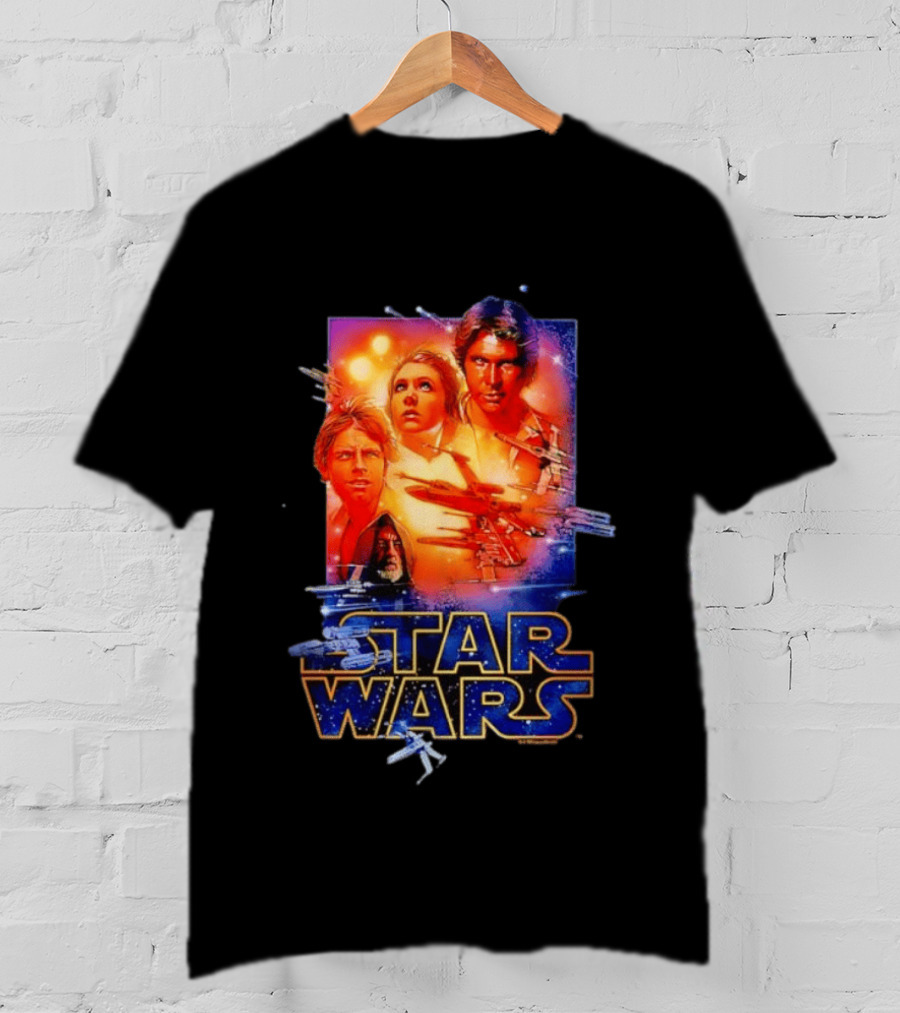 Star Wars A New Hope Rebel Luke Leia Han Solo Darth Vader T-Shirt