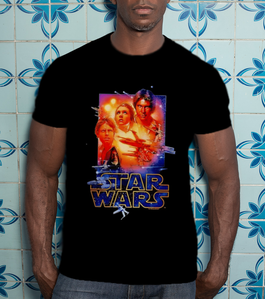 Star Wars A New Hope Rebel Luke Leia Han Solo Darth Vader T-Shirt