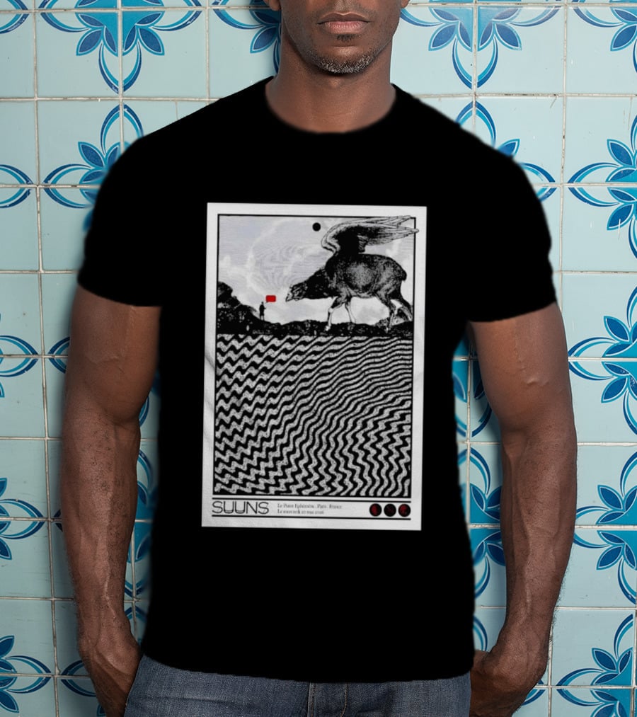 SUUNS Le Point Ephémère Paris France 20 Mai 2026 Winged Creature Landscape T-Shirt