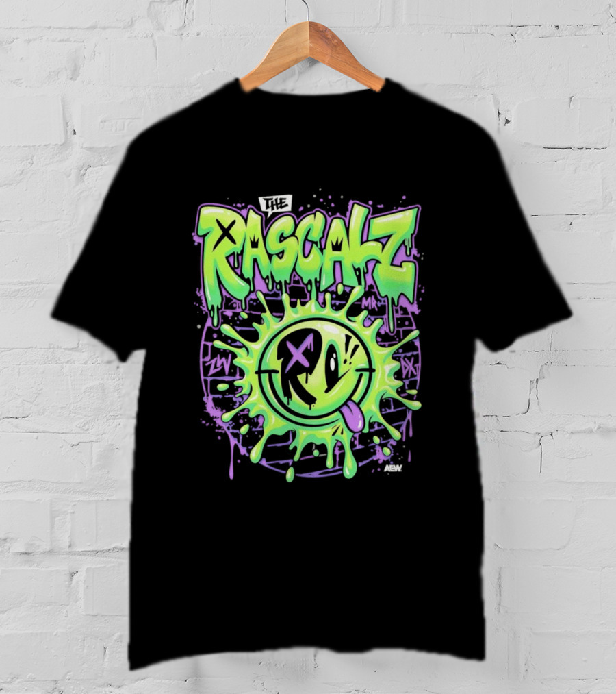The Rascalz Dripping Neon Smiley X Eyes T-Shirt