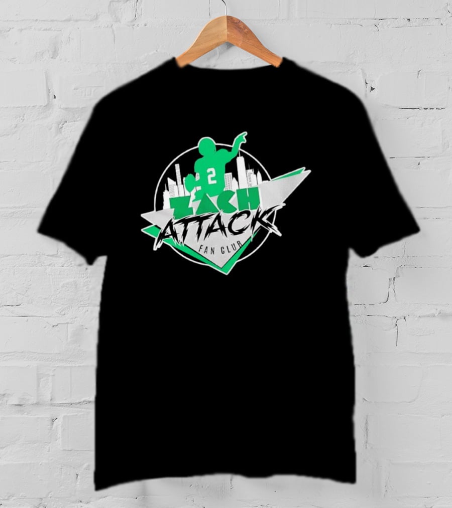 Zach Attack Club Football Player 2 Skyline T-Shirt