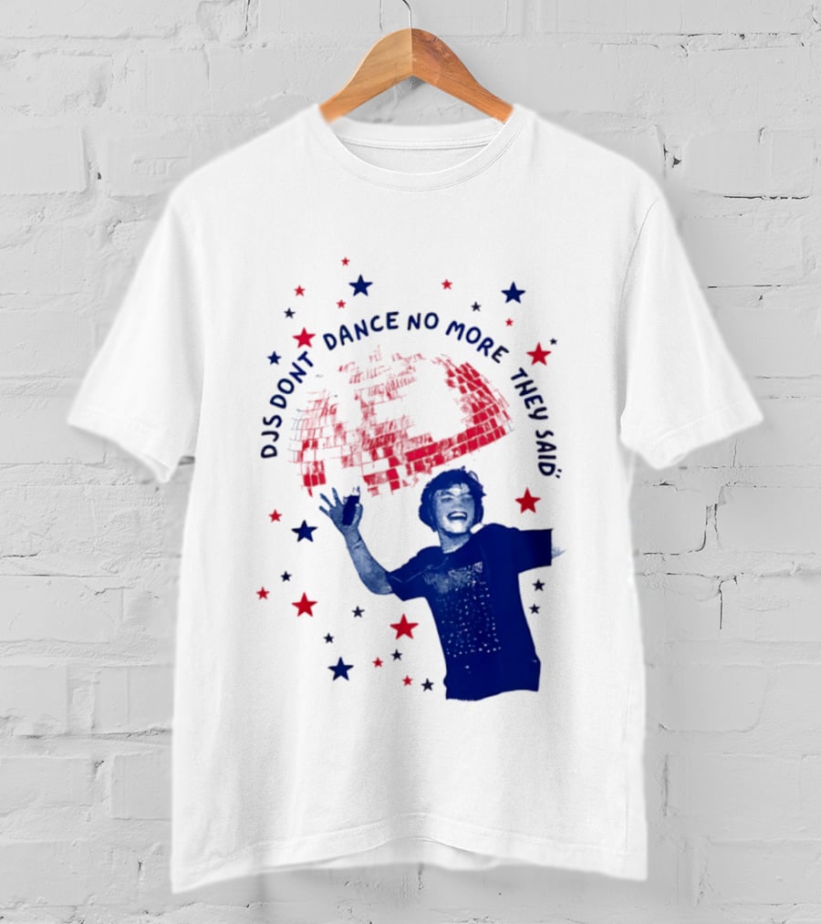 DJS Don't Dance No More They Said Funny DJ Enthusiast Graphic With Stars And Music T-Shirt