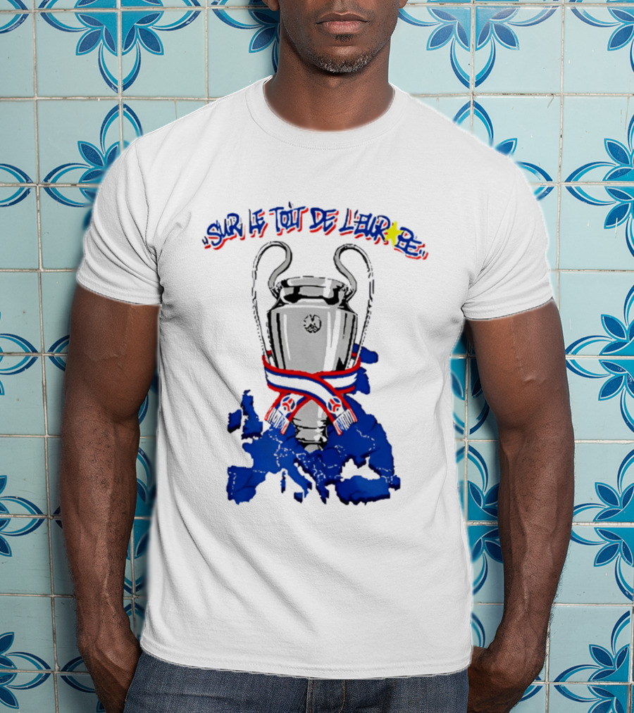 Paris Saint Germain Sur Le Toit De L'Europe 2026 Trophy T-Shirt