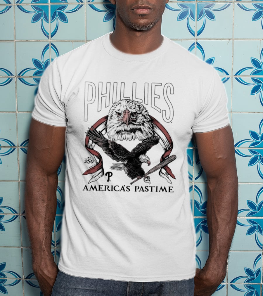 Phillies America's Pastime 250th Celebration Bald Eagle T-Shirt