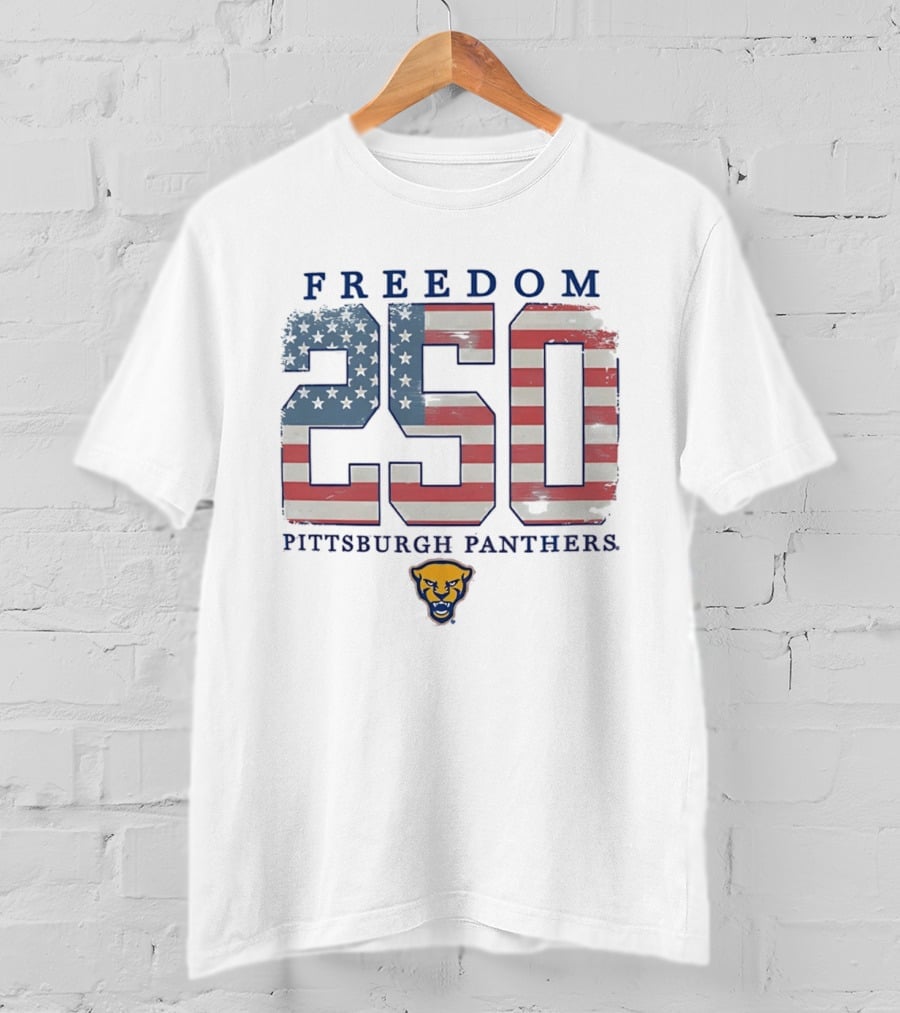 Freedom 250 Pittsburgh Panthers American Flag T-Shirt