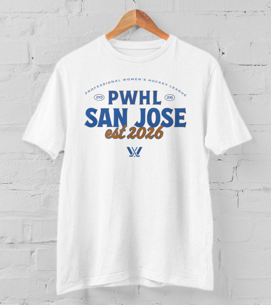 PWHL San Jose Professional Women's Hockey League Est 2026 T-Shirt