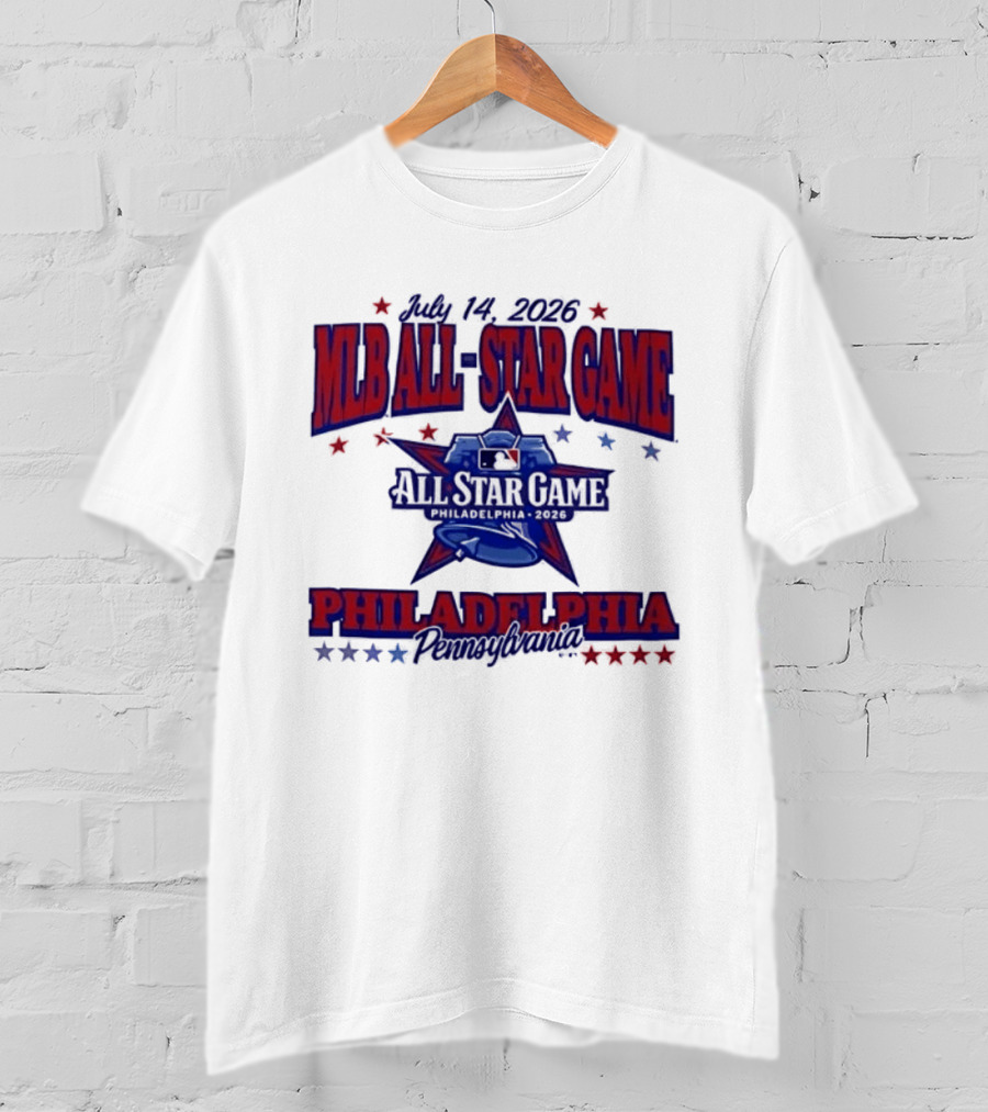 July 14 2026 MLB All Star Game Philadelphia Pennsylvania Liberty Bell Stars T-Shirt
