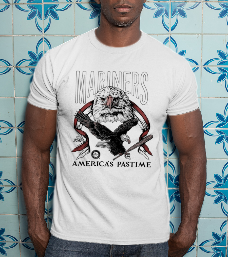 Mariners America's Pastime Bald Eagle Celebration T-Shirt