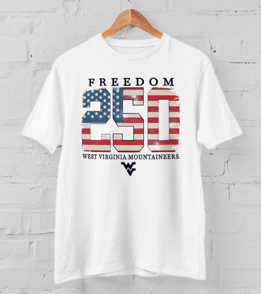 Freedom 250 West Virginia Mountaineers Patriotic Celebration T-Shirt