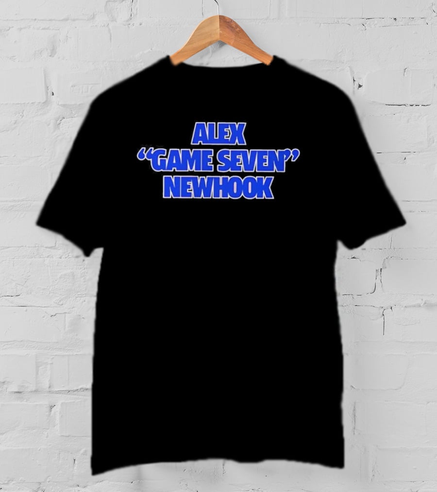 Alex "Game Seven" Newhook Blue Bold Text Sports Fan T-Shirt