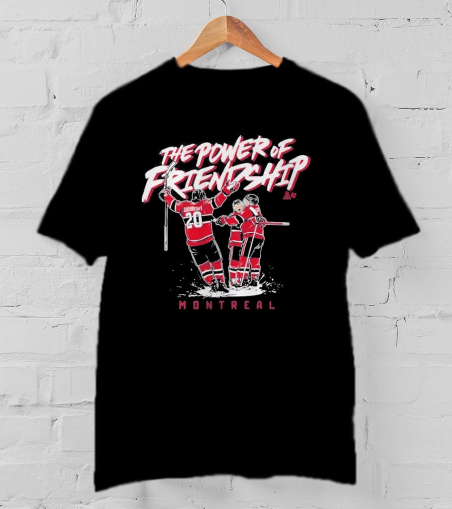 The Power Of Friendship Cole Caufield Nick Suzuki Juraj Slafkovsky Montreal T-Shirt