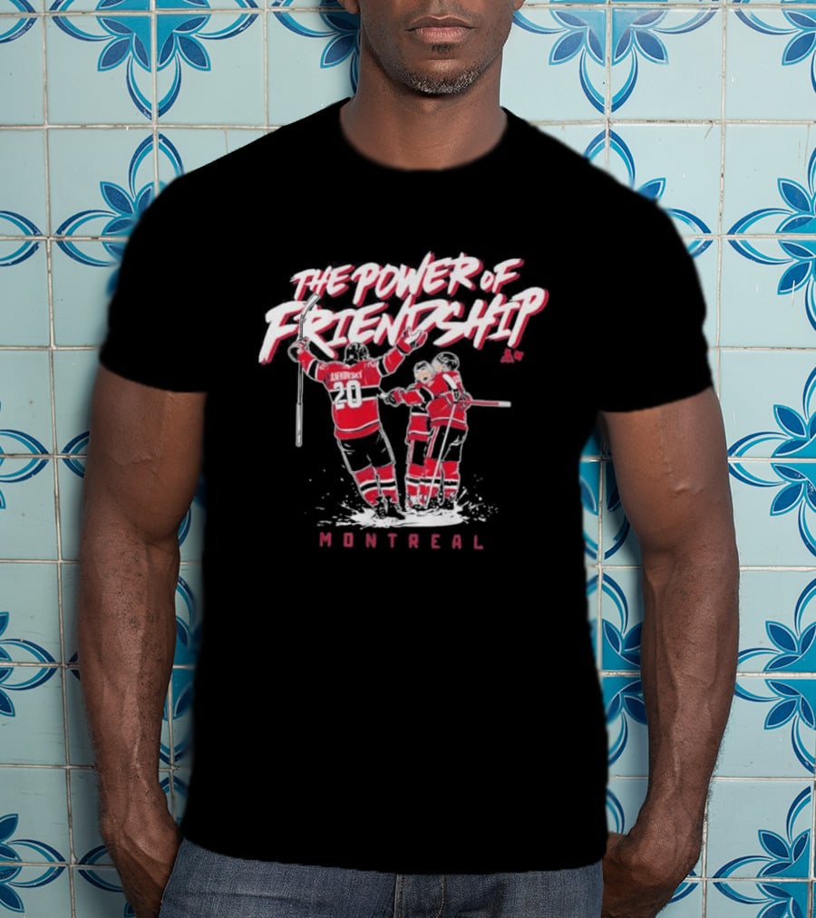 The Power Of Friendship Cole Caufield Nick Suzuki Juraj Slafkovsky Montreal T-Shirt