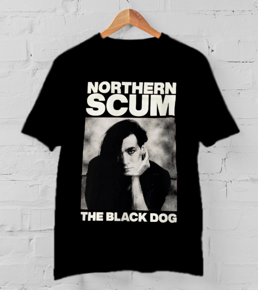 Northern Scum The Black Dog Monochrome T-Shirt