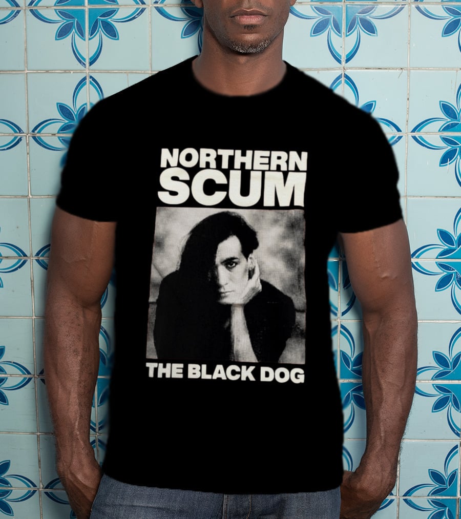 Northern Scum The Black Dog Monochrome T-Shirt