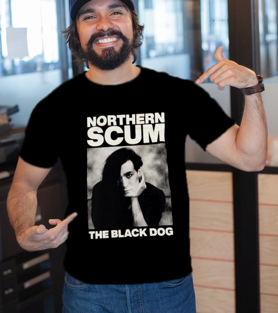 Northern Scum The Black Dog Monochrome T-Shirt