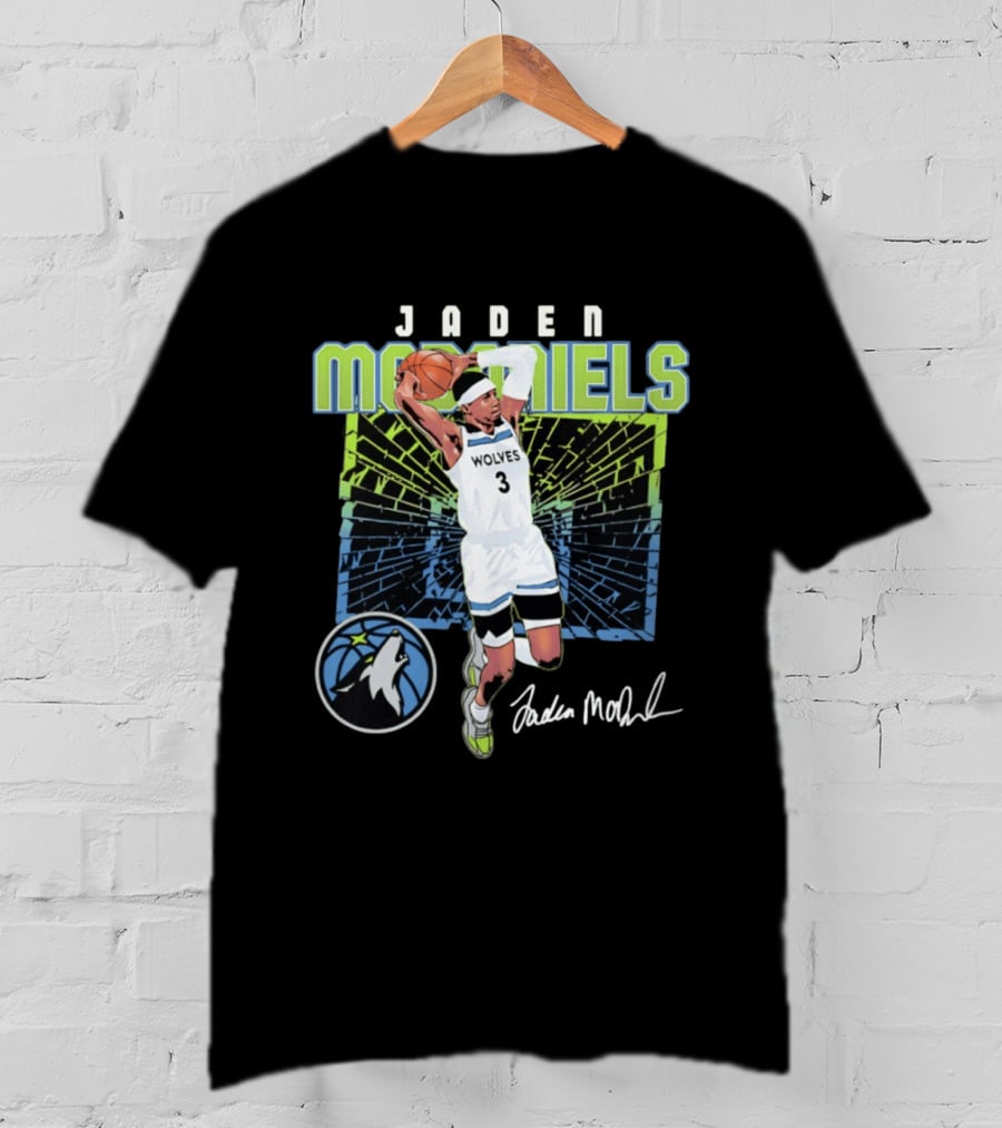 Jaden McDaniels Wolves Basketball Number 3 Minnesota Timberwolves T-Shirt