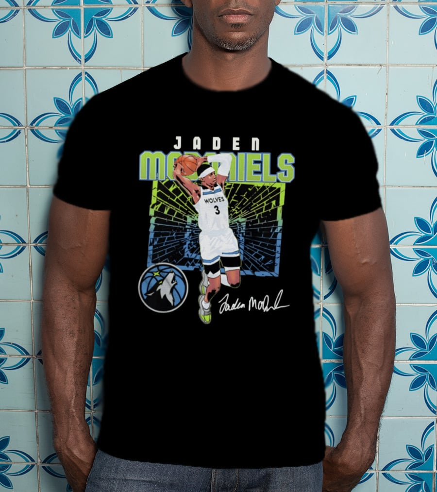 Jaden McDaniels Wolves Basketball Number 3 Minnesota Timberwolves T-Shirt