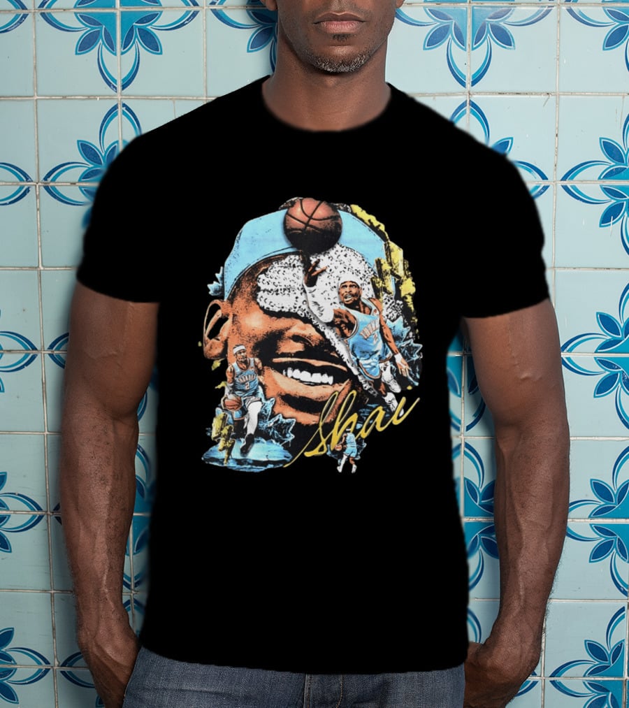 Shai Gilgeous Alexander Big Head OKC Thunder Basketball MVP 2026 T-Shirt