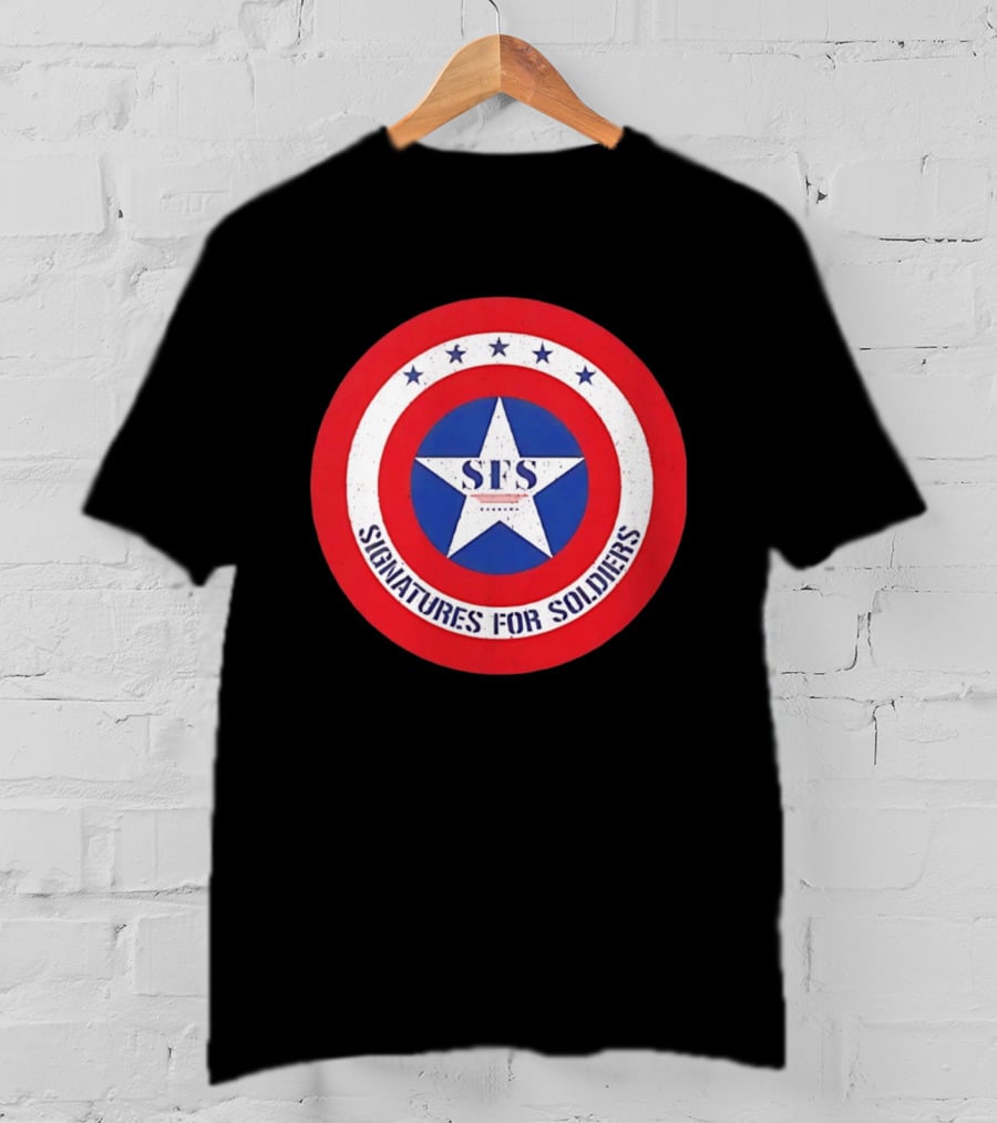 Signatures For Soldiers SFS Captain America Star Shield T-Shirt