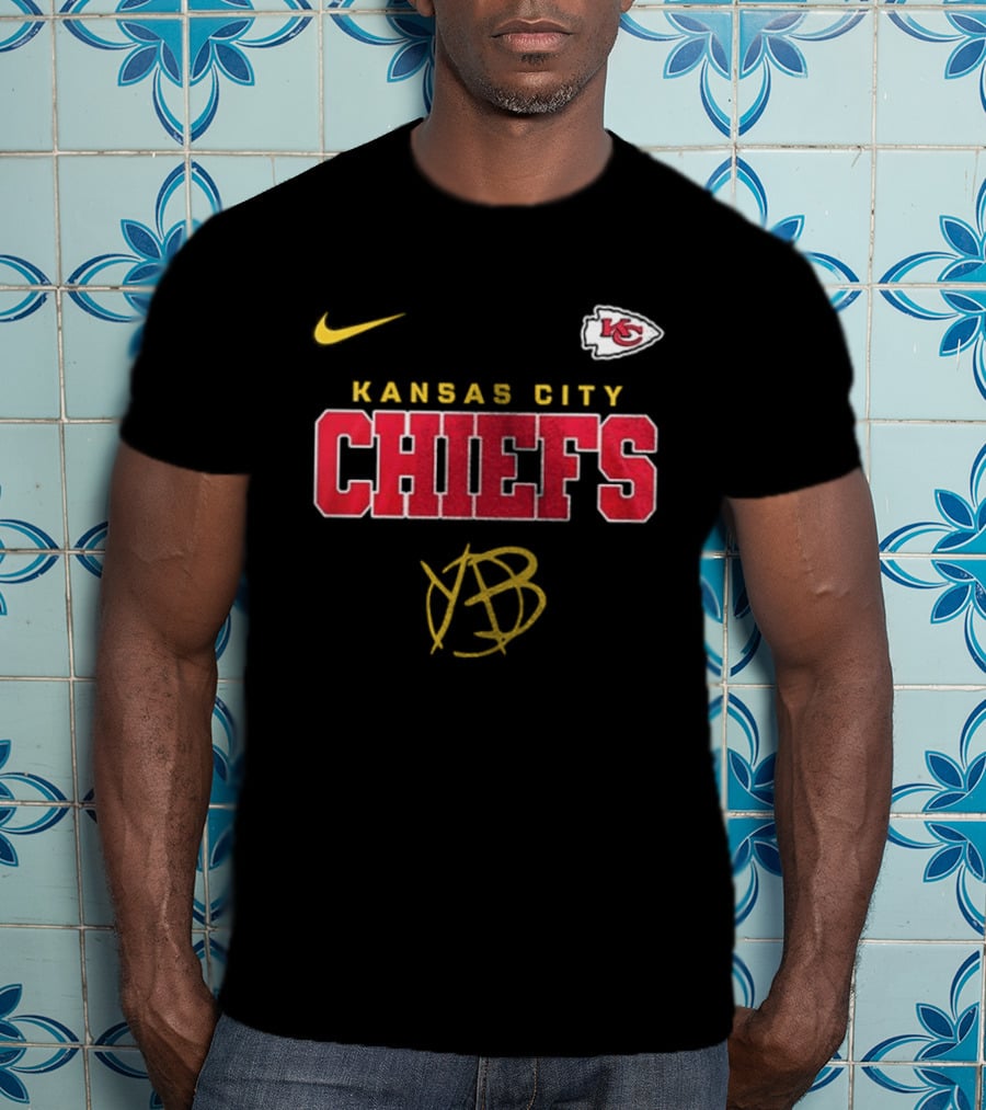 Kansas City Chiefs Yungblud Nike KC Football Collab T-Shirt