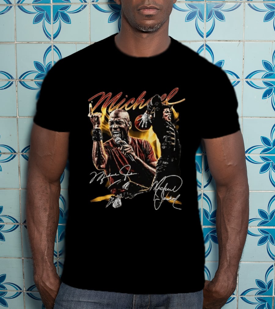 Michael Jordan Michael Jackson Black Excellence T-Shirt