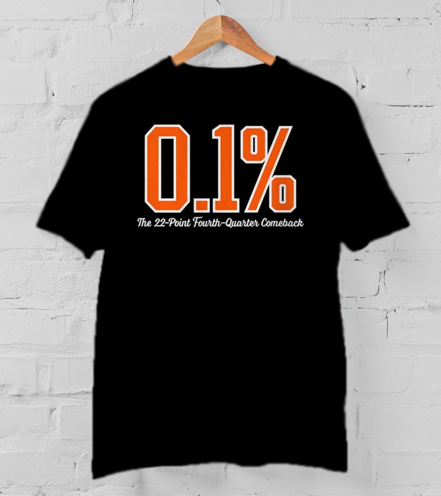 New York Knicks 0.1 Percent The 22 Point Fourth Quarter Comeback T-Shirt