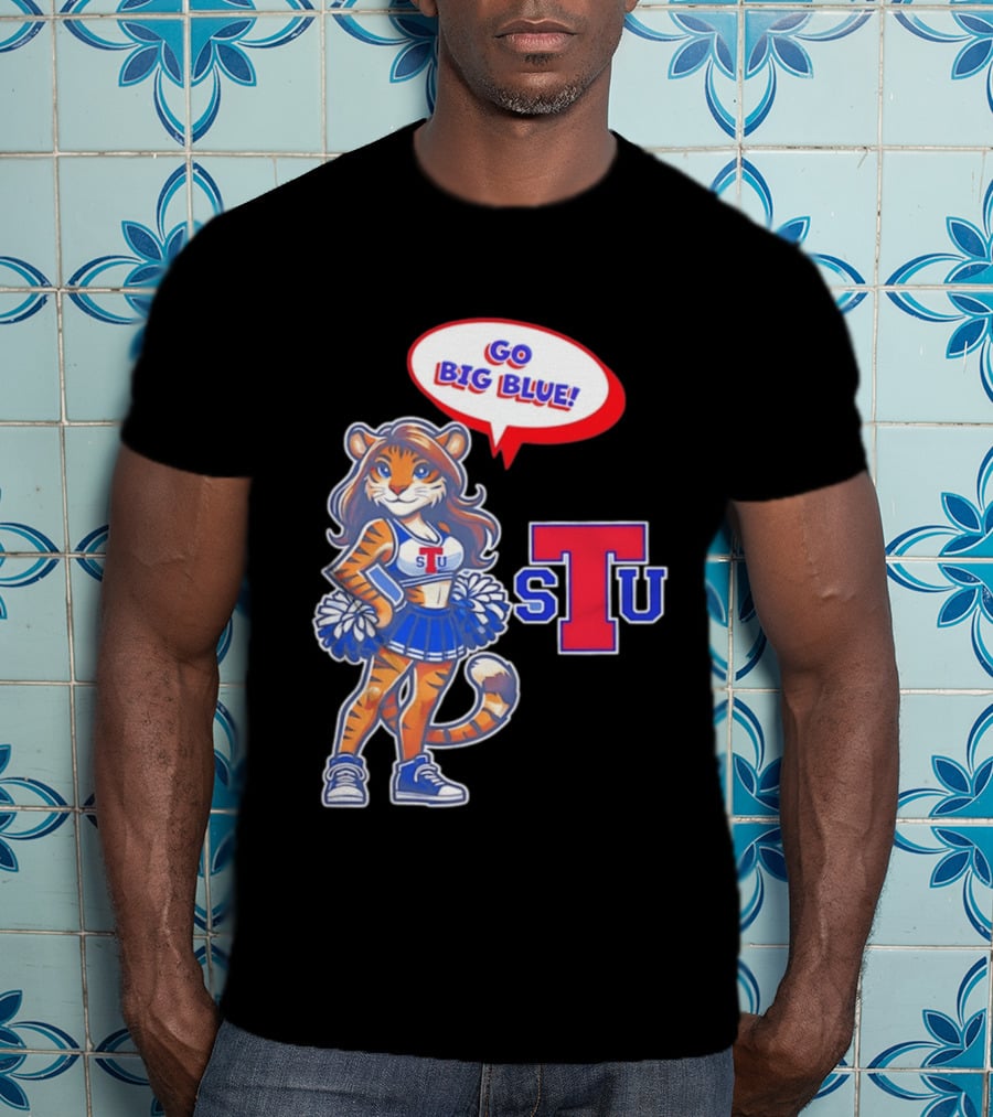 Tiger Cheerleader Go Big Blue STU T-Shirt