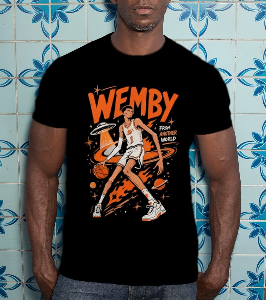 Wemby From Another World San Antonio Spurs Alien Victor Wembanyama T-Shirt