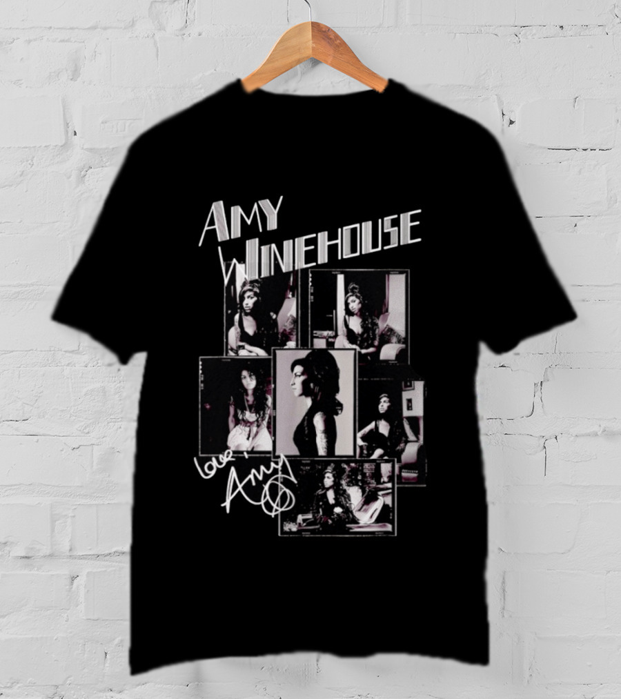 Amy Winehouse Photo Collage Love Amy T-Shirt