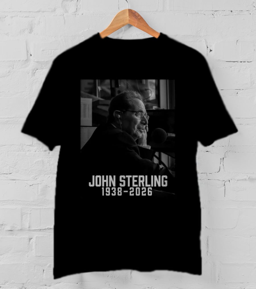John Sterling 1938 2026 Radio Announcer Microphone T-Shirt