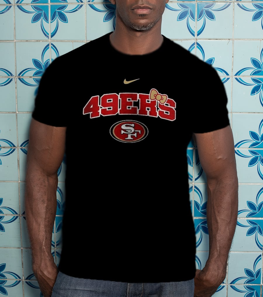 San Francisco 49ers Hello Kitty Nurse Loves Her Nike Sports Fan T-Shirt