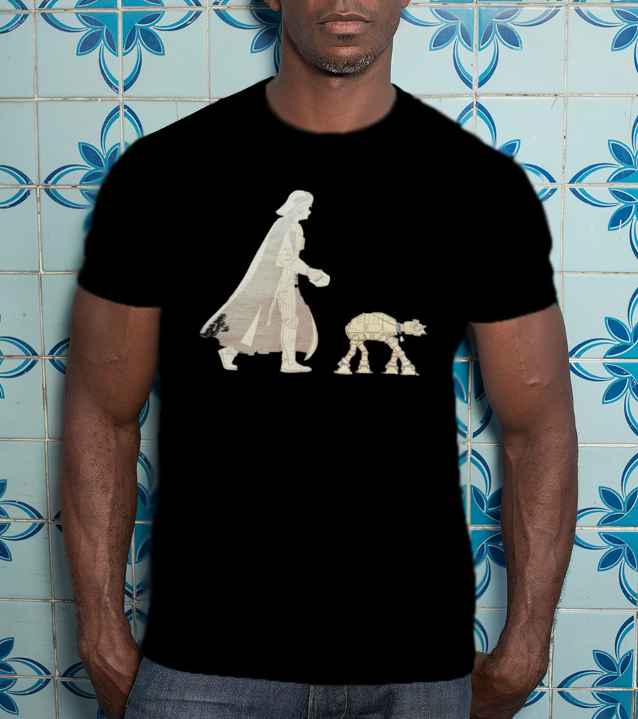 Star Wars Darth Vader Walking AT AT Walker T-Shirt