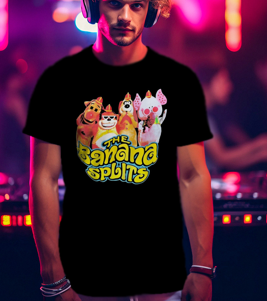 The Banana Splits Characters Hanna Barbera Retro Animation Series T-Shirt