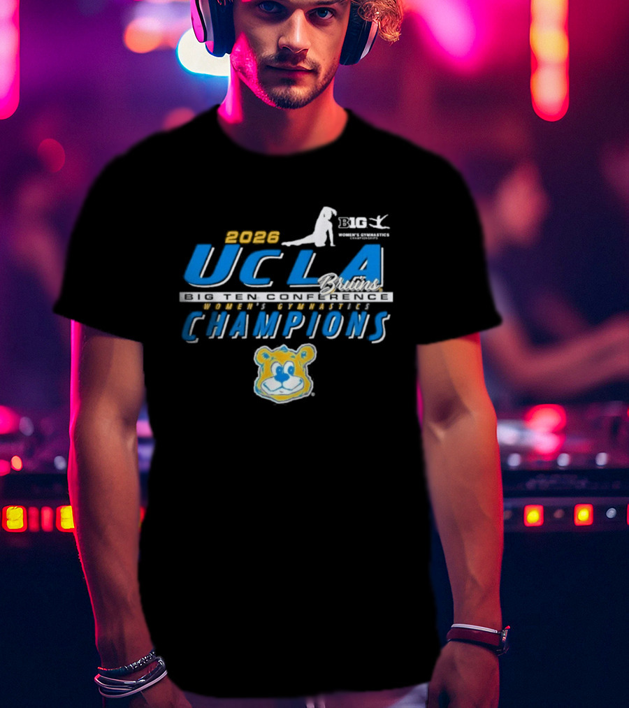 2023 UCLA Bruins Gymnastics Women's Big Ten Champions T-Shirt