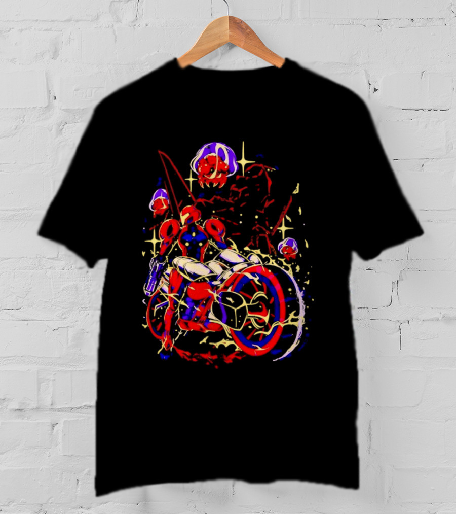 Under New Stars Samus Aran Vi O La Motorcycle Metroid Prime 4 Beyond T-Shirt