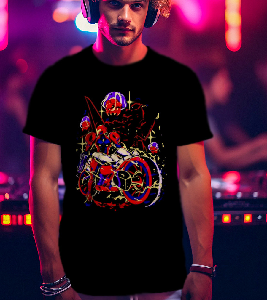 Under New Stars Samus Aran Vi O La Motorcycle Metroid Prime 4 Beyond T-Shirt