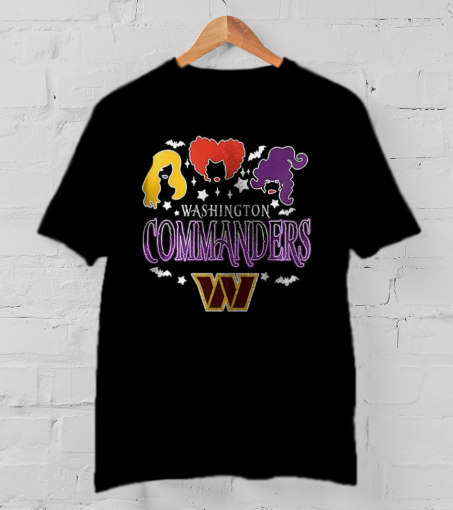 Washington Commanders You Can't Sit With Us Hocus Pocus Hair T-Shirt