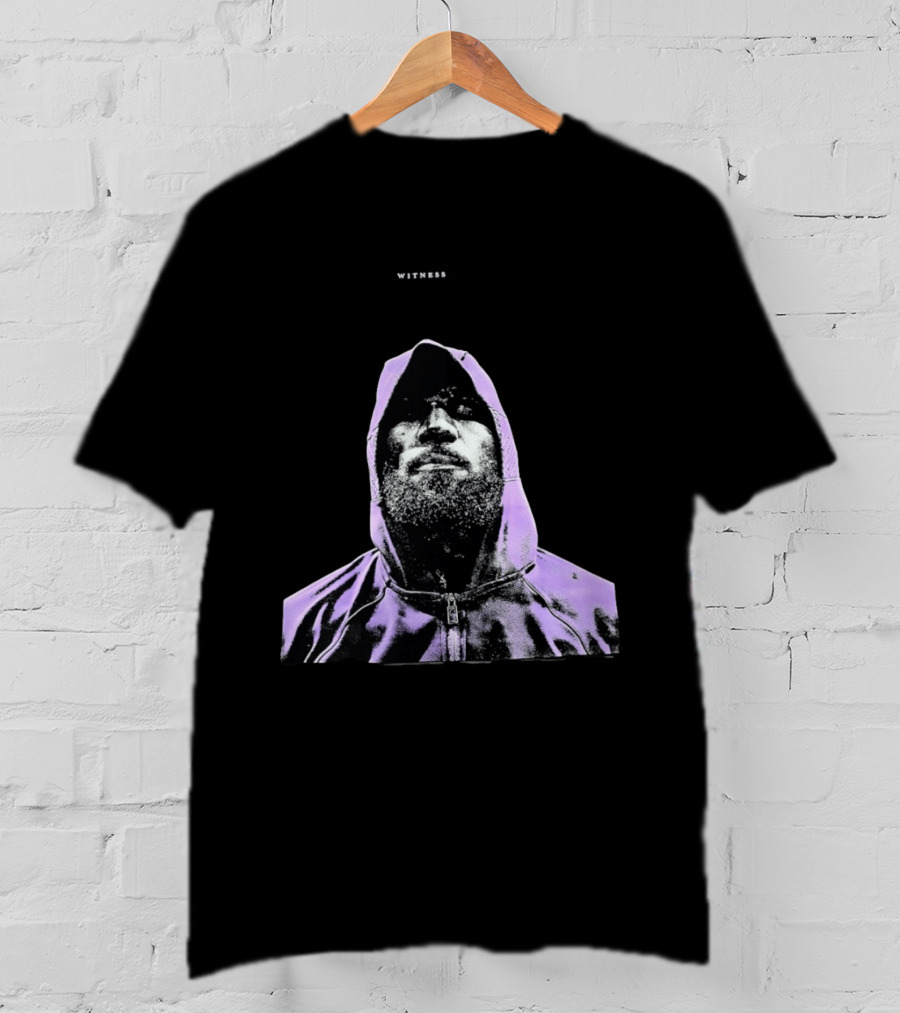 Witness LeBron James Style Purple T-Shirt