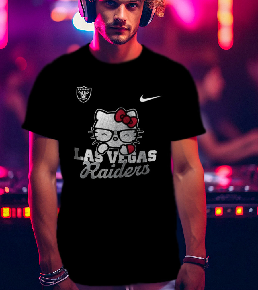 Las Vegas Raiders Hello Kitty Nike Collaboration T-Shirt