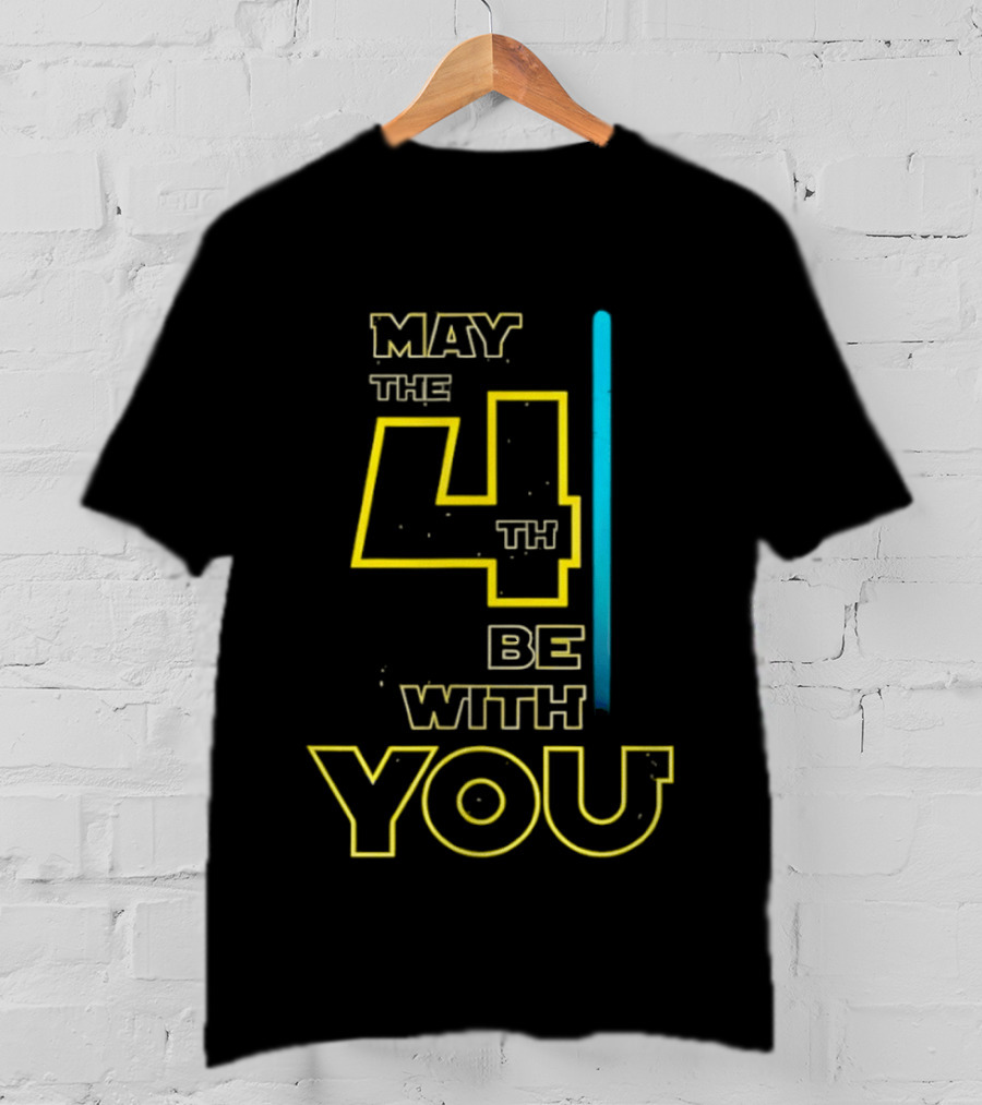 Star Wars May The 4th Be With You Lightsaber T-Shirt