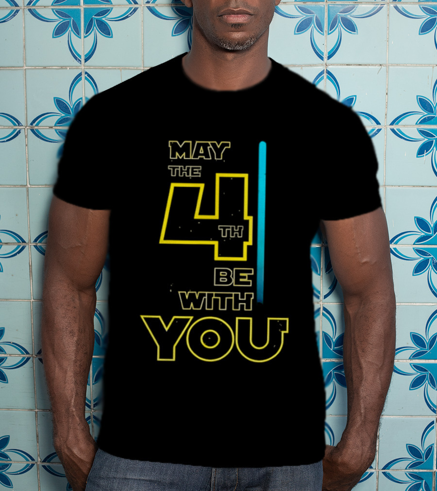 Star Wars May The 4th Be With You Lightsaber T-Shirt