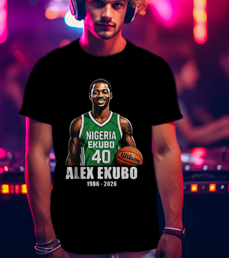 Alex Ekubo 1986 2026 Nollywood Nigeria Basketball Player T-Shirt
